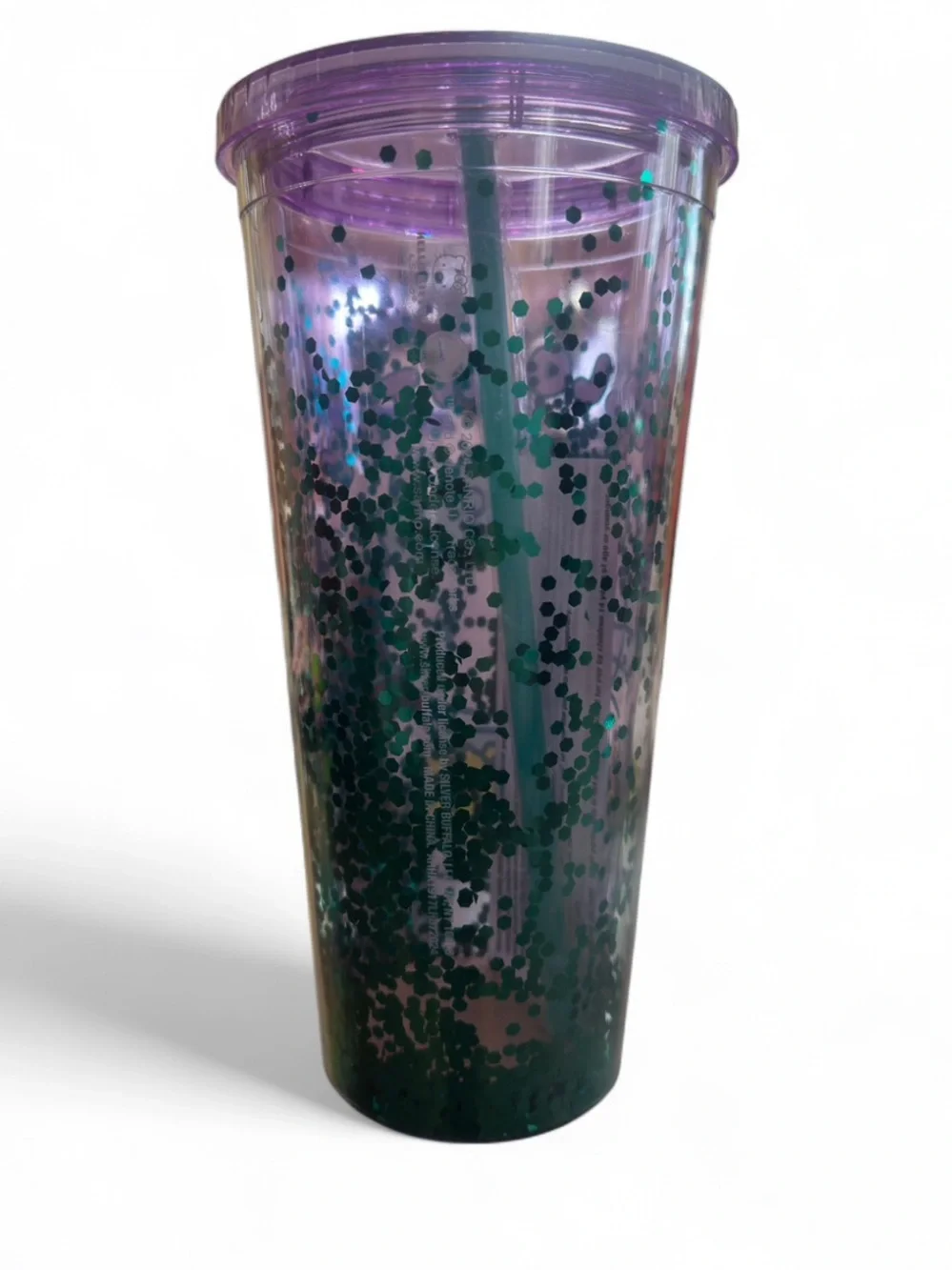 Sanrio Hello Kitty Pineapple Outfit Glitter Confetti 32 oz. Tumbler